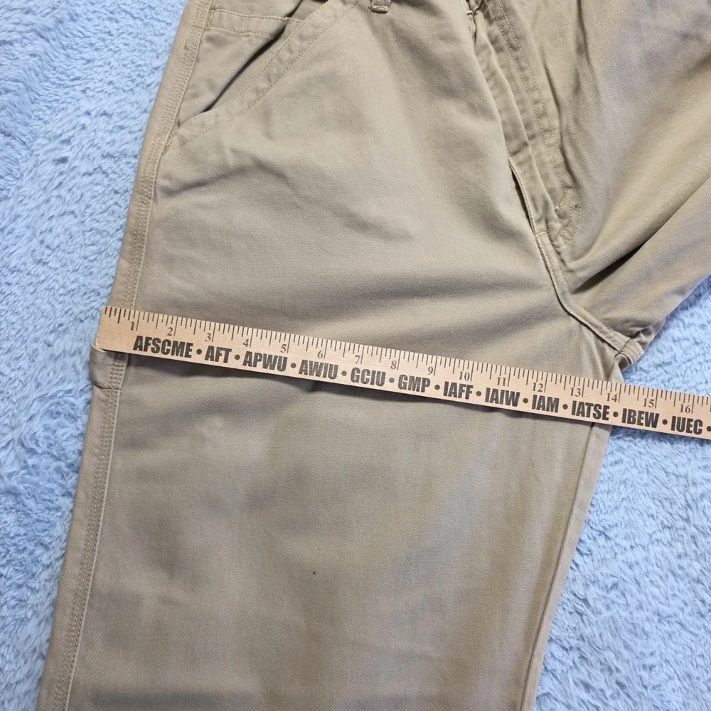 Vintage y2k Levi's Silver Tab Khakis Men's 34x30 Tan Baggy Carpenter Cargo Pants